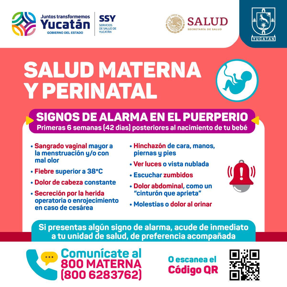 salud_yucatan's tweet photo. Recuerda que cuidar tu #SaludMaterna y Perinatal te ayudará a tener un #embarazado saludable. Si tienes dudas, comunícate al 800 MATERNA para una atención oportuna. https://t.co/zOMKE2CgIs