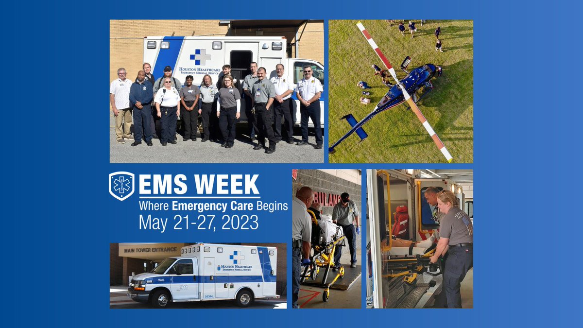 HoustonHealthGa's tweet photo. It's National EMS Week!
Our EMS team provides round-the-clock critical interventions to save lives & reduce long-term disabilities for those most in need! They sacrifice time with family, often putting themselves in harm's way to help our community.π
#EMSStrong #HoustonHealthy https://t.co/jl0AeoL19K