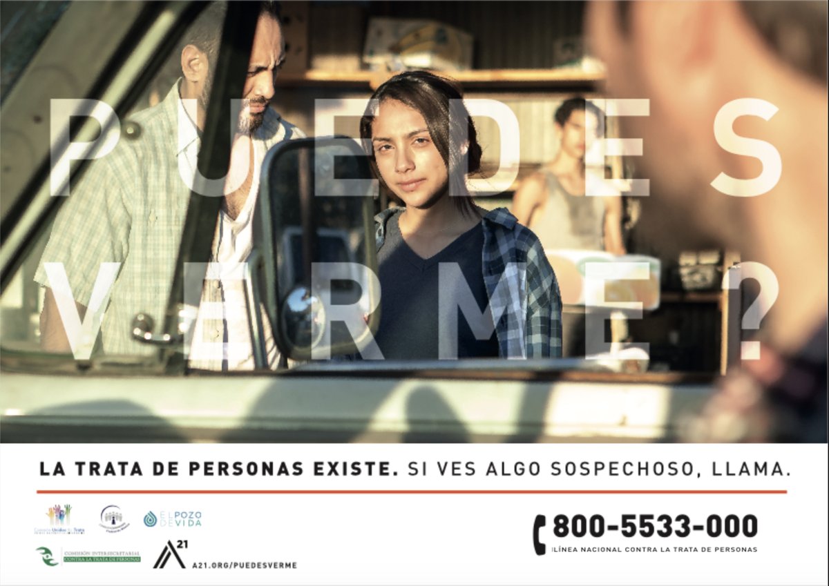 La esclavitud es una realidad que afecta a millones de hombres, mujeres, niñas y niños. Ayuda a identificar a las posibles víctimas y #denuncia. Conoce la campaña #PuedesVerme #CanYouSeeMe y hagamos de la conciencia una acción bit.ly/2TRtcPk