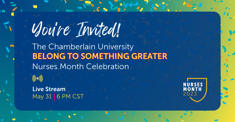 The countdown is on! Have you saved your #ChamberlainNursesMonth spot yet?! RSVP: bit.ly/CUNursesMonthP…