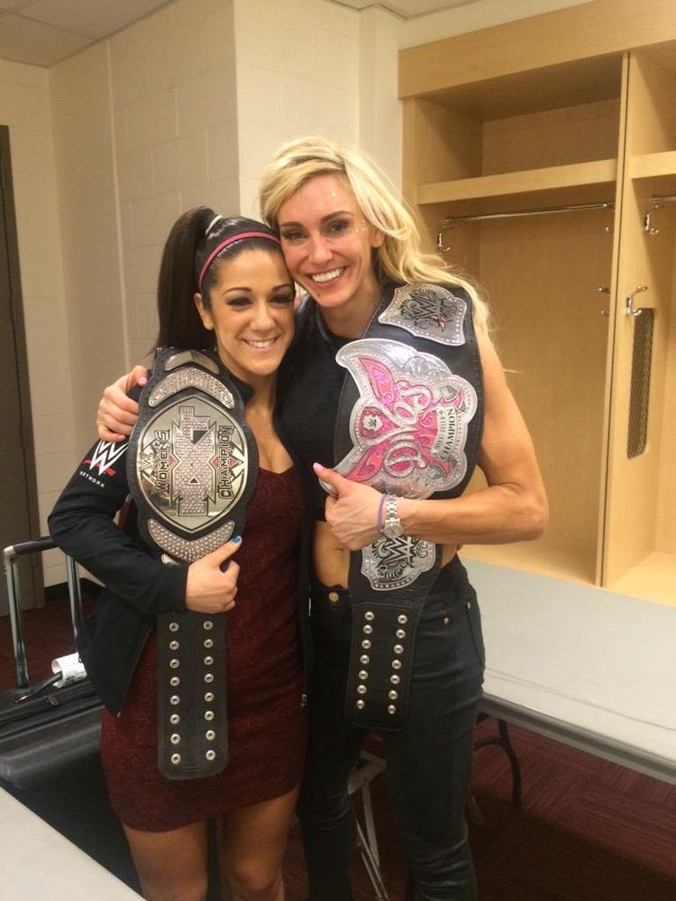 Bayley and Charlotte Flair