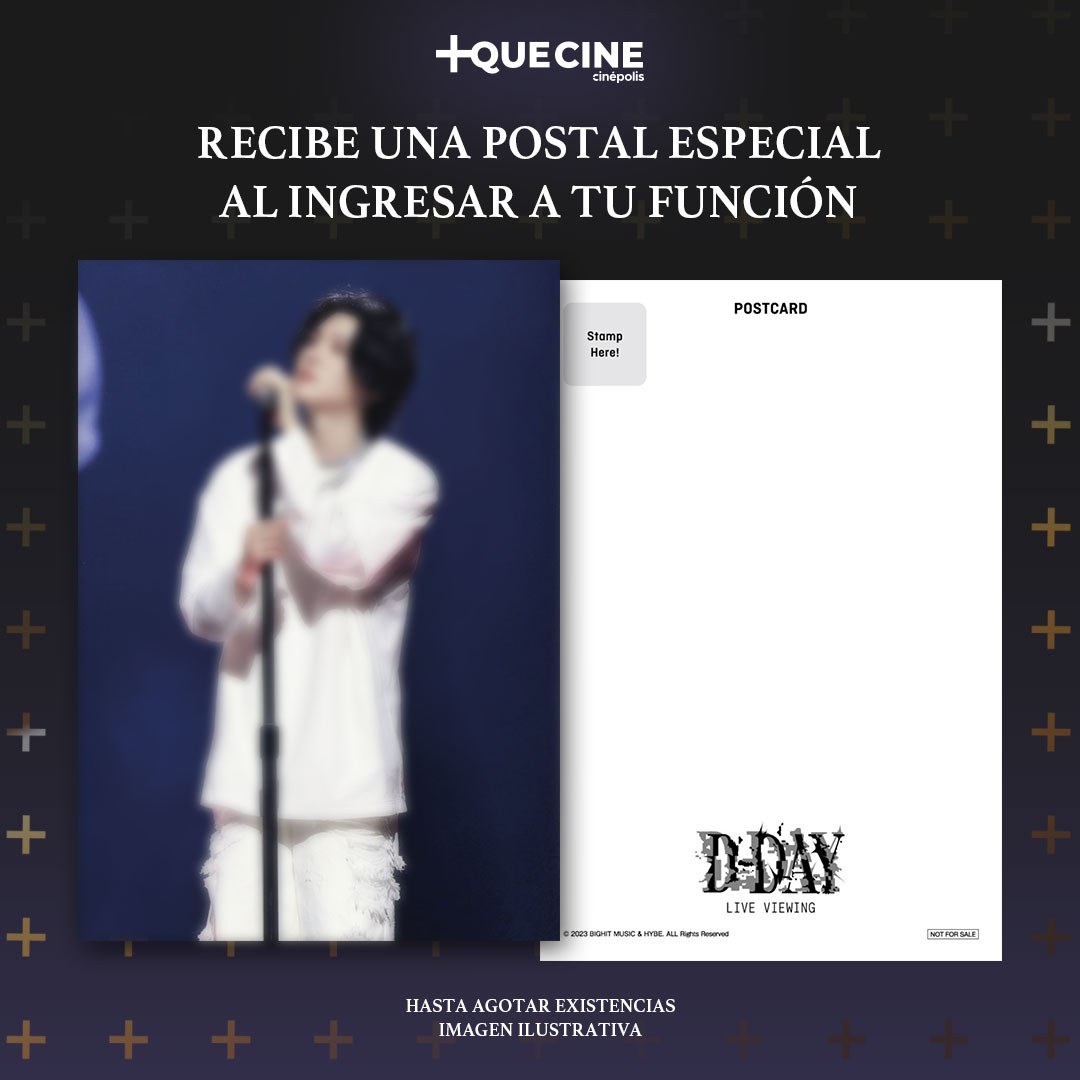 MasQueCineLatam's tweet photo. 💜 ¡Les tenemos una sorpresa ARMY! 💜 Este 3 de junio será inolvidable y es por ello que recibirán una postal especial al entrar a su función. 🤭😍 https://t.co/vcfukKsMNp