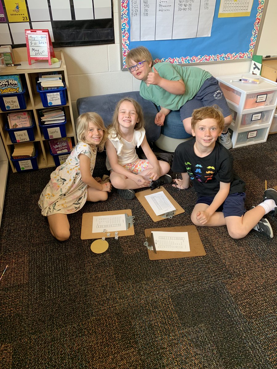 mrslangersclass's tweet image. We’ve been having a great time working on math skills as we play board and card games! 🎲 #thisischagrin #funwithmath