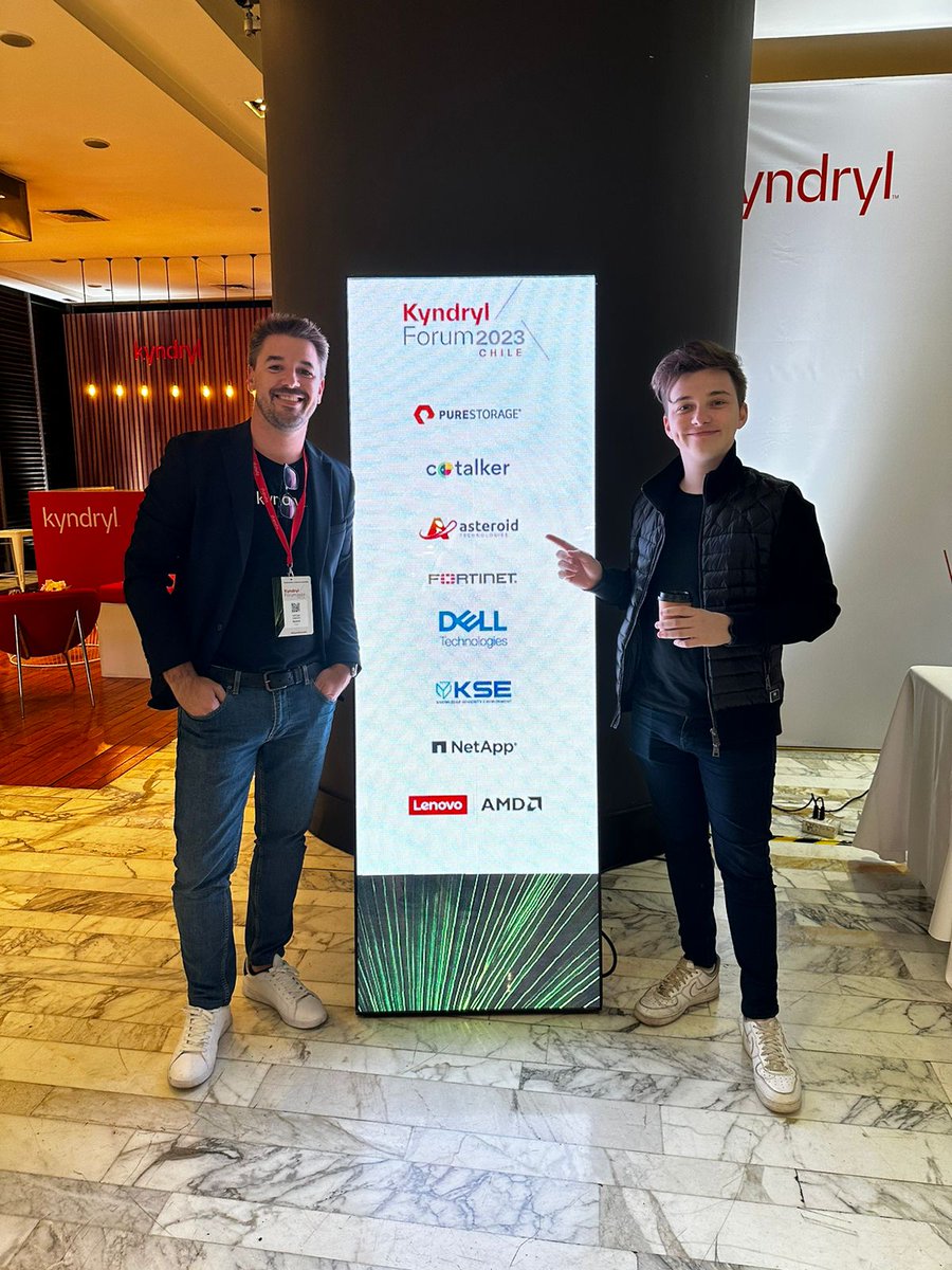 Hola, Chile 👋🇨🇱

Hoy Asteroid desembarca en Chile como sponsors del #KyndrylForum2023 (entre todos estos grandes 🤯) para empezar a llevar la #RevolucionDeInclusion de <a href="/HablaloApp/">Háblalo ❤️</a> a docenas de empresas chilenas ✊

¡Feliz! ❤️