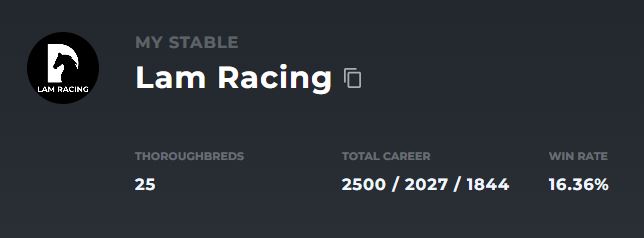 Finally made it to 2500 @zed_run wins! 🤠🐴😎 #zedrun