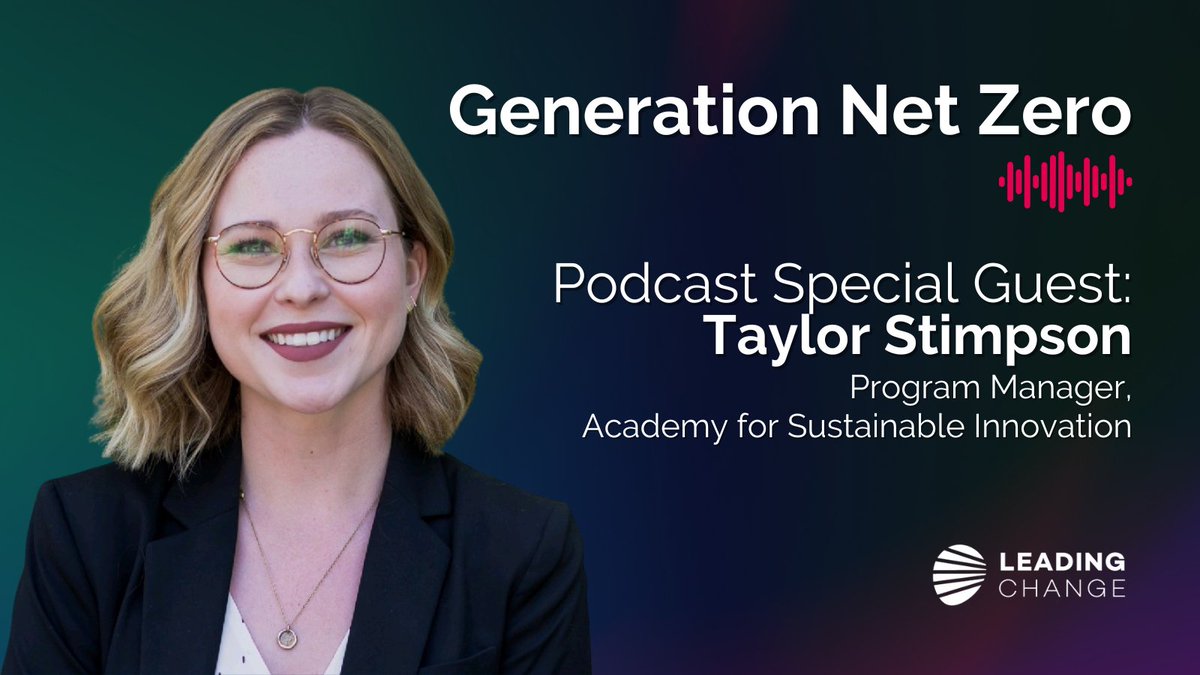 LeadingChangeCa's tweet photo. Listen to a new episode of #GenerationNetZero featuring Program Manager (@asi_canada) and Steering Committee Member: Taylor Stimpson! In this EP., we take a deep dive into innovation and leadership in the transition to a low-carbon economy. Listen now: https://t.co/MlkTr4uFCn https://t.co/hnqTA9wgzw