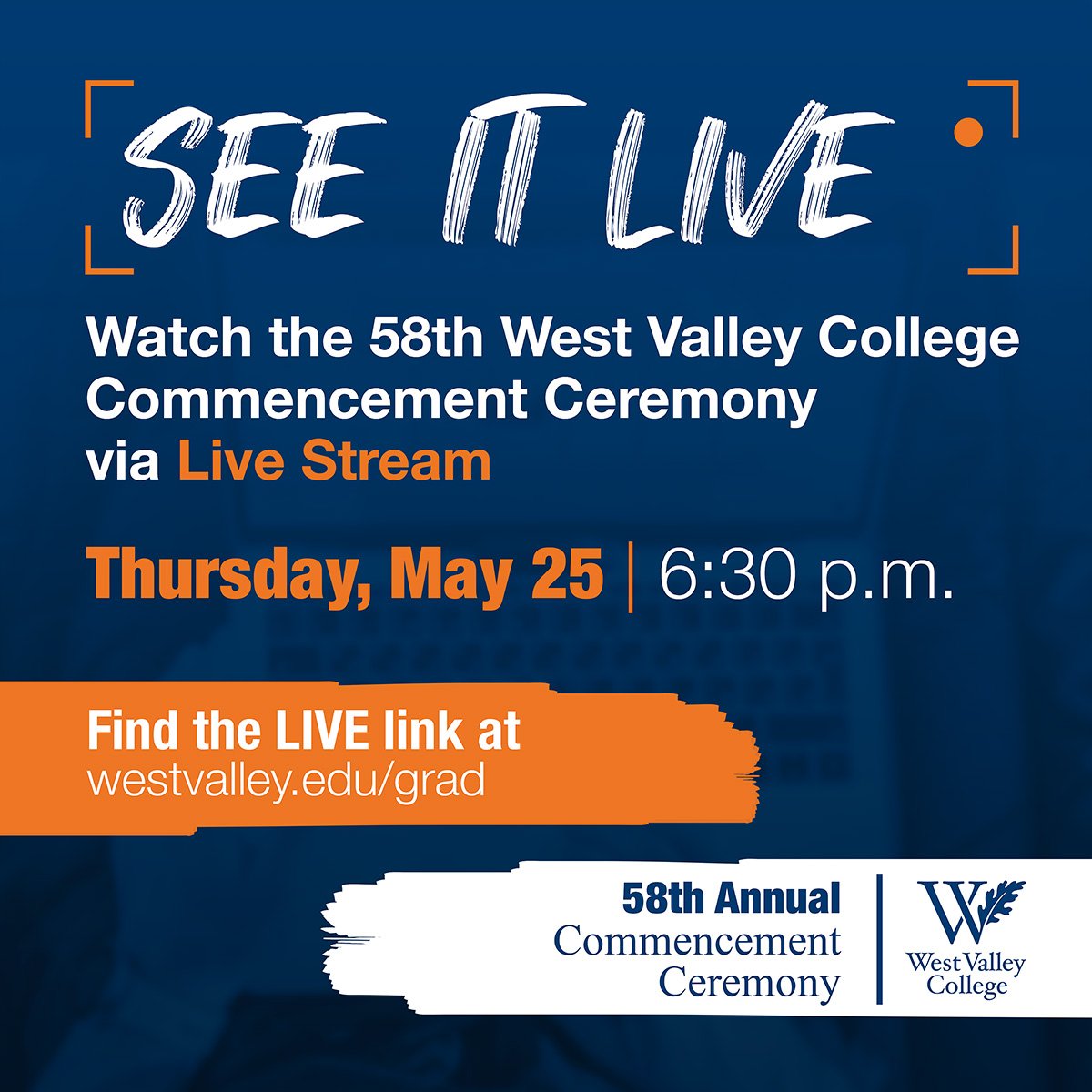 WVMCCDcomms's tweet photo. COUNTDOWN TO COMMENCEMENT | Watch the Ceremony via LIVE STREAM on 5/25 @ 6:30 p.m. https://t.co/yQ6qMcVv1b