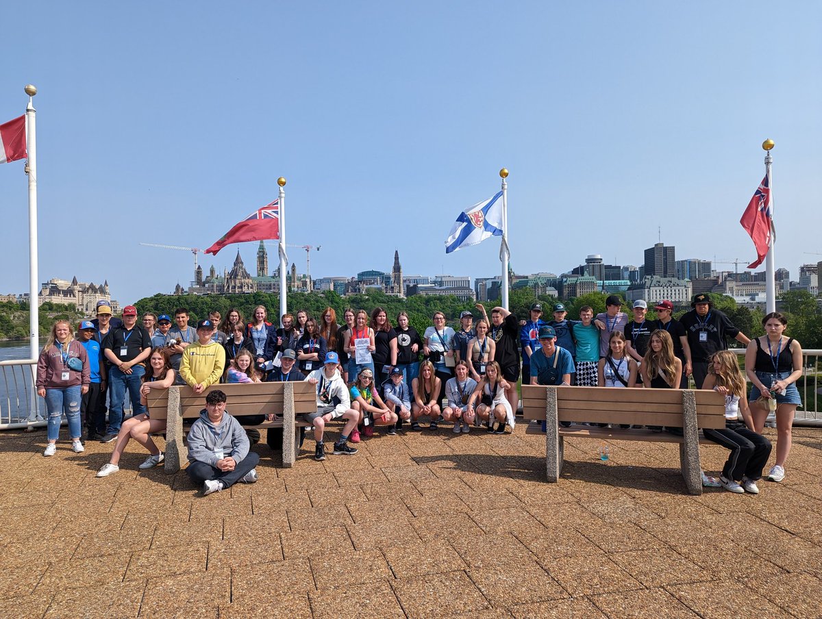 What a great bunch of respectful youth. Proud to travel Canada with this crew. #eljhsquebec23