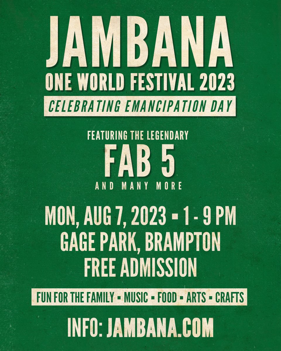 And we're back for 2023. More info coming soon. See you on Mon, Aug 7! #JAMBANA 🎉🎉