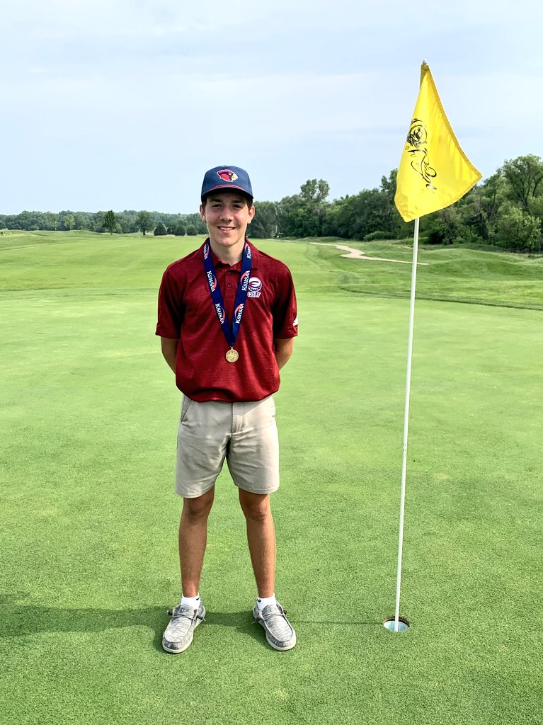 Your 2023 Kansas 4A Boys Golf 14th place medalist, Ty Deterding! #YaLoveToSeeIt #KSHSAAstategolf #EudoraProud