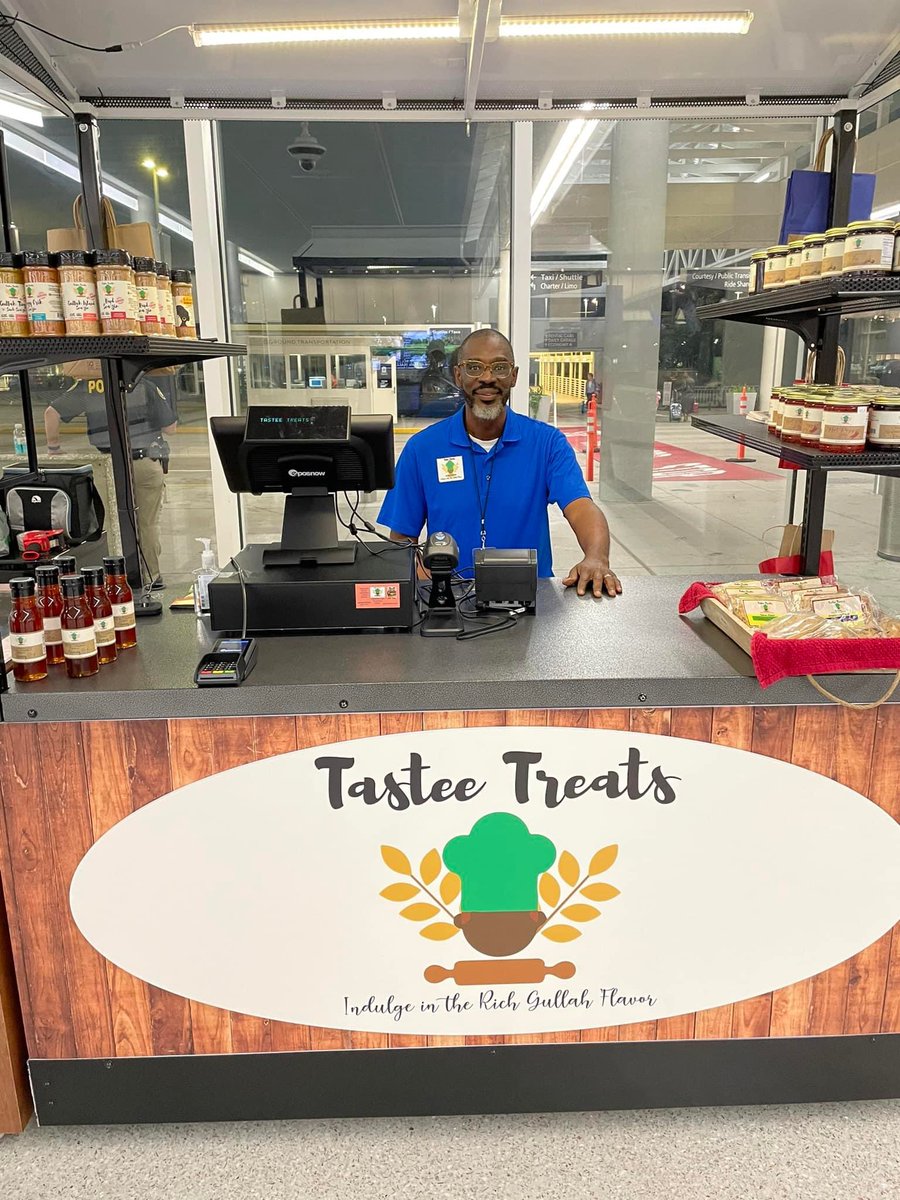 @SCSTATE1896 Alumnus, Mike Allen is the owner and operator of a Kisok selling Gullah Geechee Treats in the Charleston International airport. During your next trip to Charleston please stop by the kiosk.