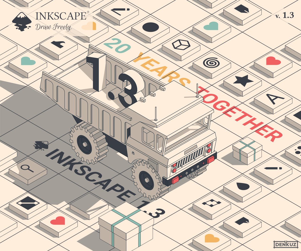 inkscape's tweet image. Meet Inkscape&apos;s new About Screen artist! Read our interview with Denis Kuznetsky at inkscape.org/news/2023/05/2…
#Inkscape #artwithopensource #AboutScreenContest