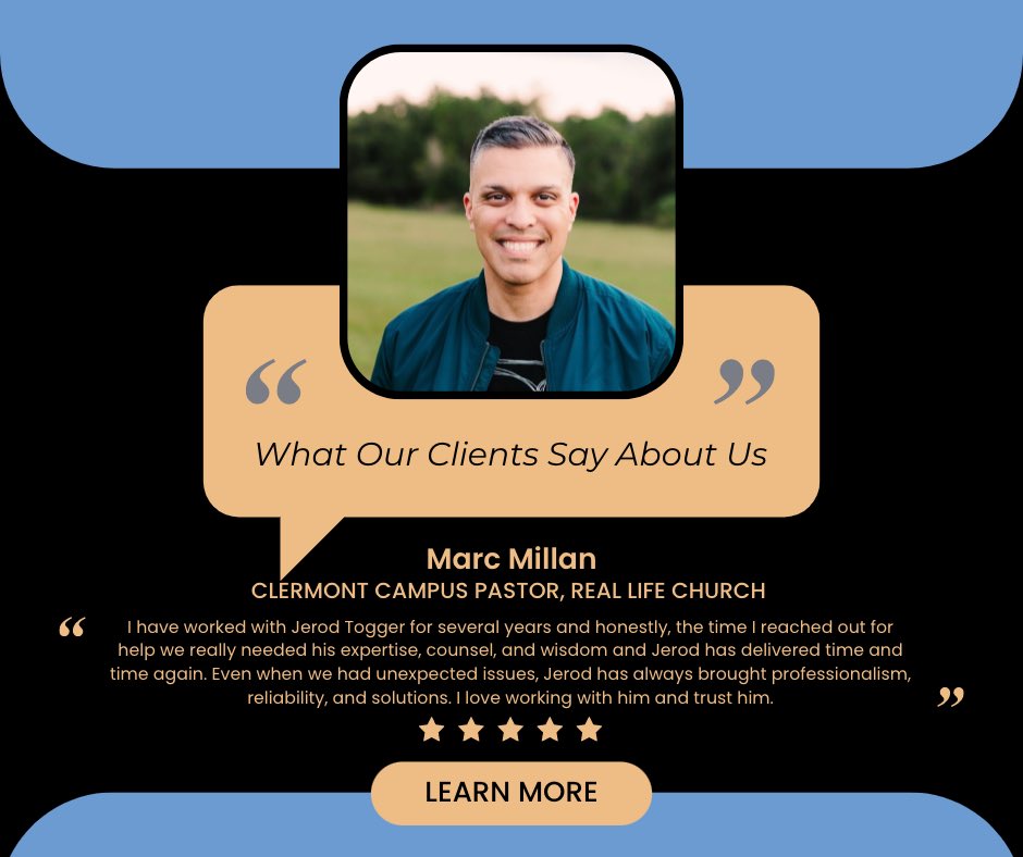 Jtogg's tweet photo. My mission is to build a relationship with my clients and provide ongoing support. I want to be more than just a consultant - I want to be a friend who knows your family and shares meals at your table.
#toggerconsulting #church #training https://t.co/g2FHCOmmXp