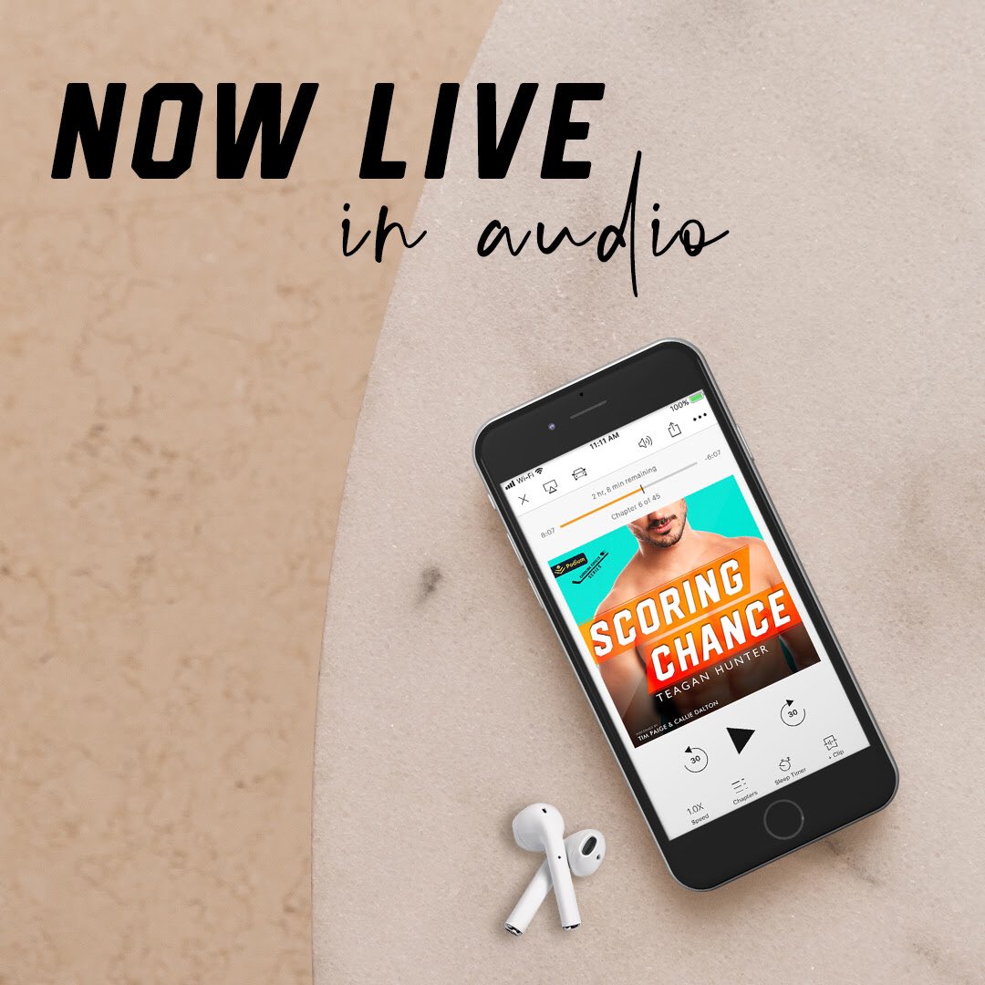 Scoring Chance by @THunterWrites is now available in audio!

Start listening today!
geni.us/ScoringChanceA…
geni.us/ScoringChanceA…

Narrated by: Tim Paige & Callie Dalton

#ScoringChance #carolinacomets #SportsRomance #FoundFamily #valentineprlm @valentine_pr_