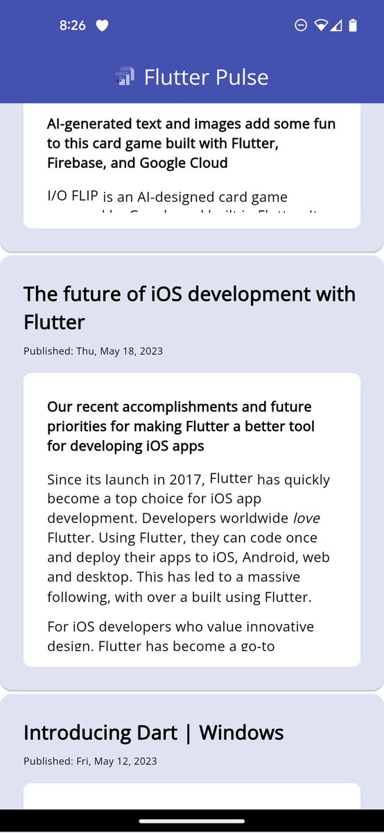 FlutterPulseApp's tweet image. The future of #ios #development with #flutter