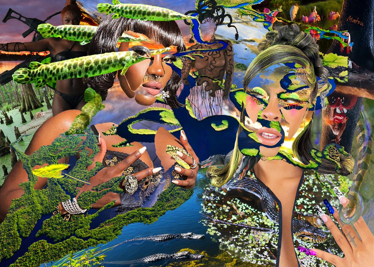 poemsthatkill's tweet photo. 𝙎𝙬𝙖𝙢𝙥 𝘽𝙞𝙩𝙘𝙝𝙚𝙨  (2023) by Me 🐊

inspired by 
@iamdoechii and @Rico_nastyy 🖤 https://t.co/SprhIQIRww
