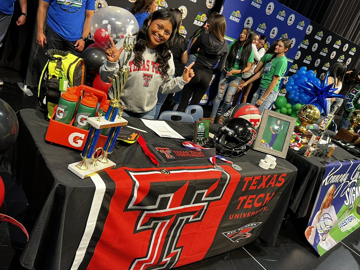 IT’S SIGNING DAY!!!

Congratulations to our very own, Victoria Placencia, on signing with the Texas Tech Athletic Training program! 

Only the best go in to be Red Raiders and Victoria fits that mold!

<a href="/MontwoodHS/">David Herrera</a> <a href="/SocorroISD/">Socorro ISD</a> <a href="/TTUSportsMed/">Texas Tech Athletic Training🌵</a>