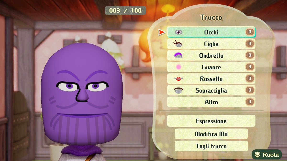 lollothedude's tweet photo. Thanos (Marvel), Harold (Total Drama), PaRappa the Rapper, Scary Girl/Lauren (Total Drama) miis #MiitopiaSwitch https://t.co/VfCQ48r62M