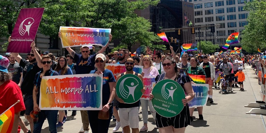 Pride in the CLE march is on June 3. We are inviting everyone to march with Cuyahoga DD! Join us in supporting the LGBTQIA+ community.

Register to march with Cuyahoga DD at forms.gle/KWJWaKoz88AasS….

#PrideMarch #ClePride