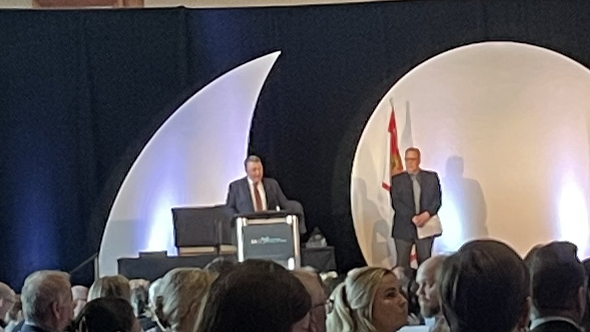 Under way here at the <a href="/JAPEI/">JA PEI</a> 24th Annual Awards Gala with <a href="/dennyking/">Dennis King</a> #pei #entrepreneurs