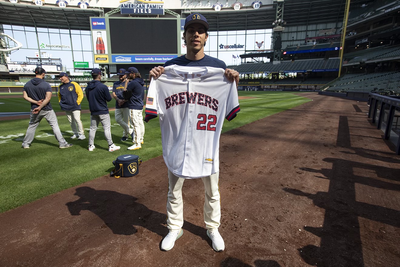 Milwaukee Brewers on X: Get your Yeli Patriotic Jersey this Saturday! 🎟️:   #ThisIsMyCrew  / X