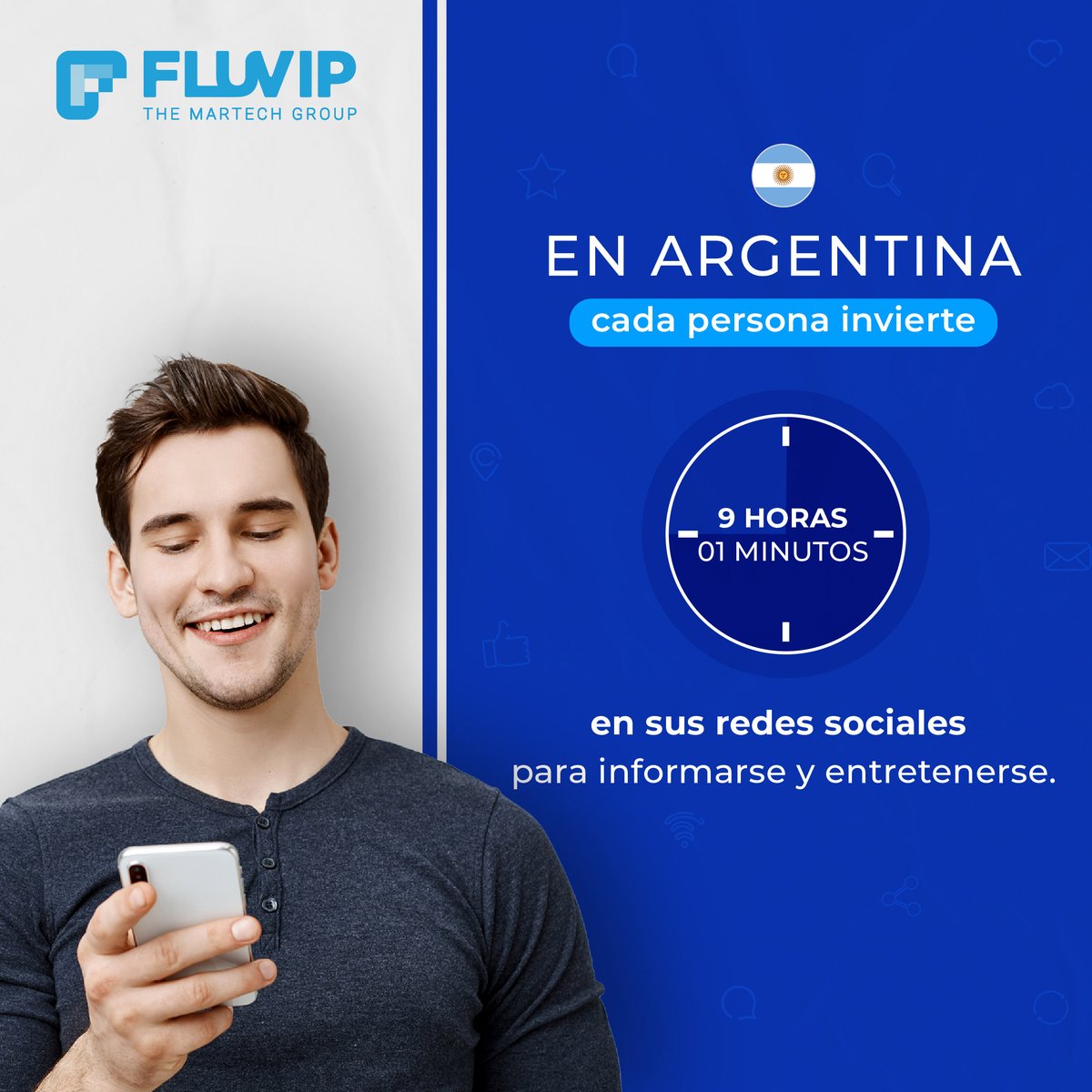 📣 Descubre cuánto tiempo dedican los argentinos a las redes sociales. 

Tú también pasas mucho tiempo en las redes?

¡Comparte tus experiencias! 🗣️

#RedesSociales #Argentina #TiempoDigital #EstudioDeHábitos #Información 💻📱
#RedesSociales