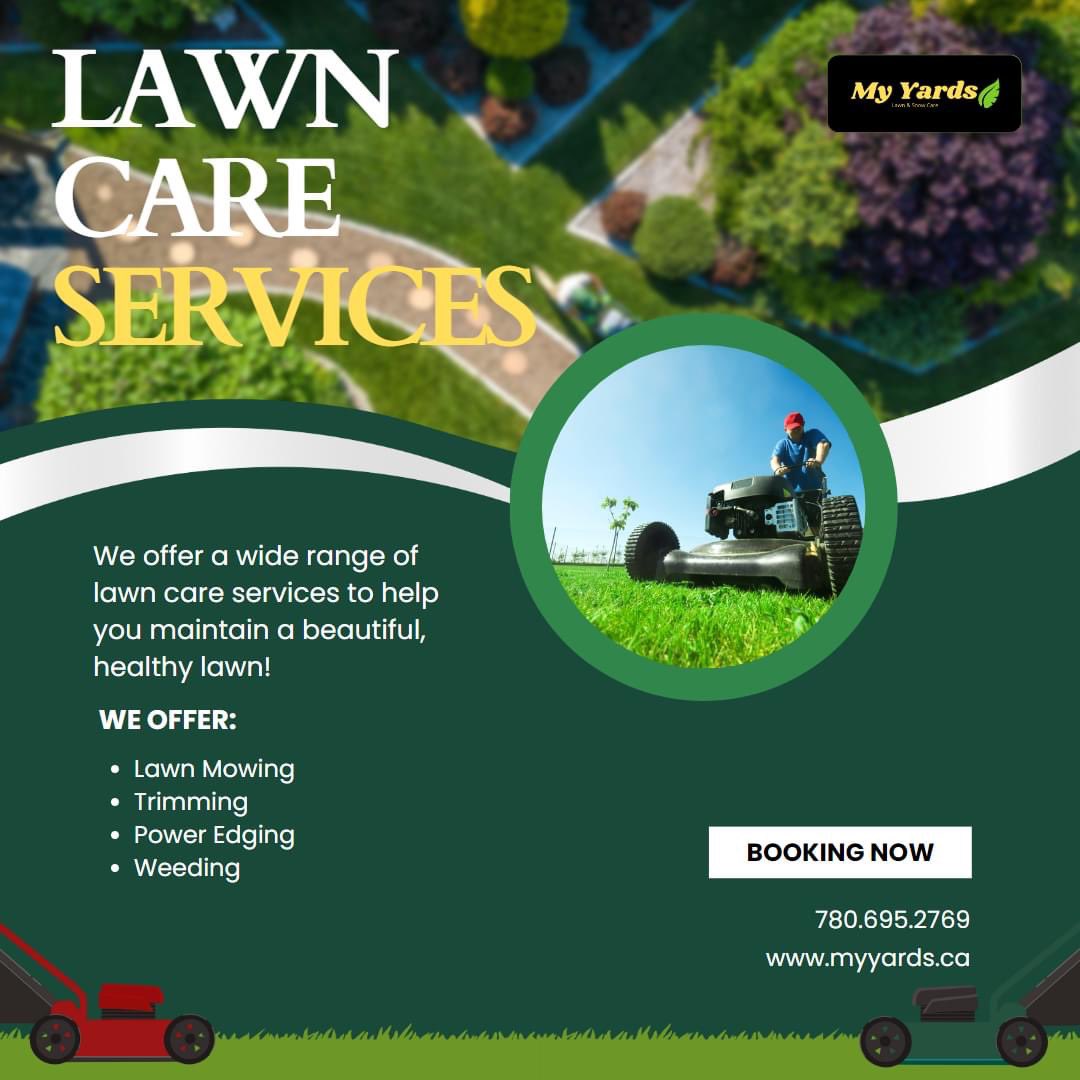 'Leave your lawn in our capable hands.'

#yeg #yeglocal #yegbusiness #edmonton
#MyYard #myyards #lawncare #lawnmaintenance #lawnmowing #lawncareservice #myardsservices #lawn #lawnservice #lawncarelife #lawns #lawngoals #lawncareservice #lawnlife #lawncare_of_instagram