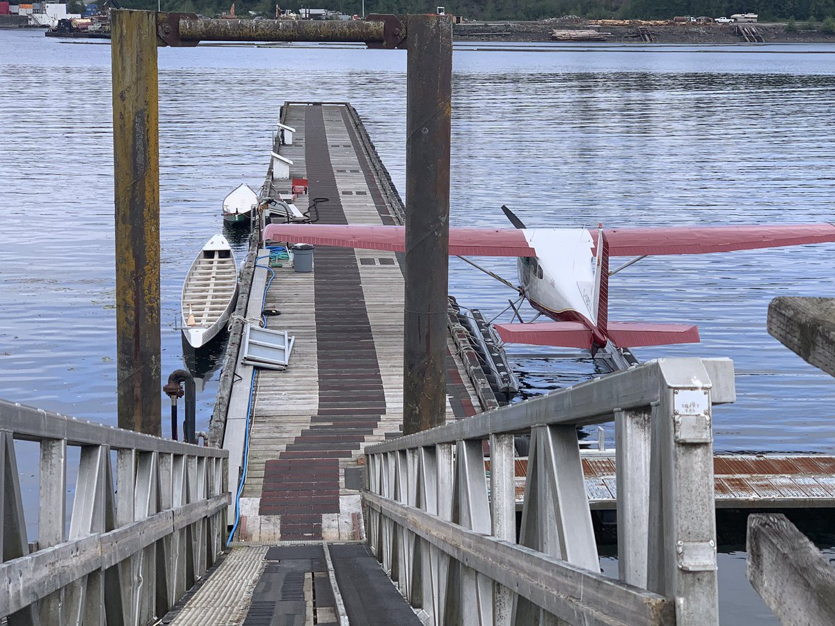 Transport choices around here. Row or fly. #greatbearrainforest