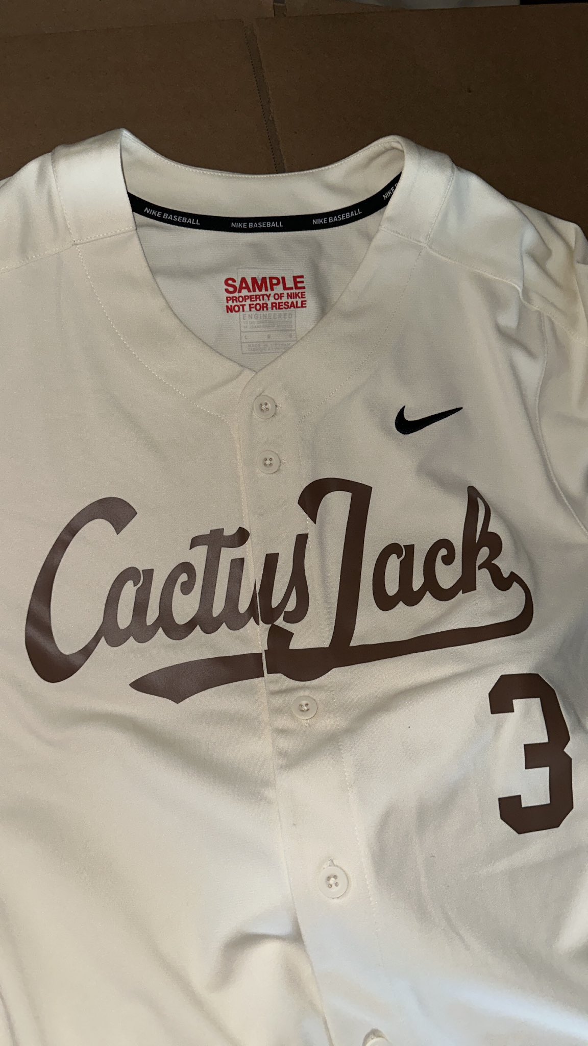 Ovrnundr on X Cactus Jack x Nike jersey sample Photo horhead sales https t yG5zV9fD5U X