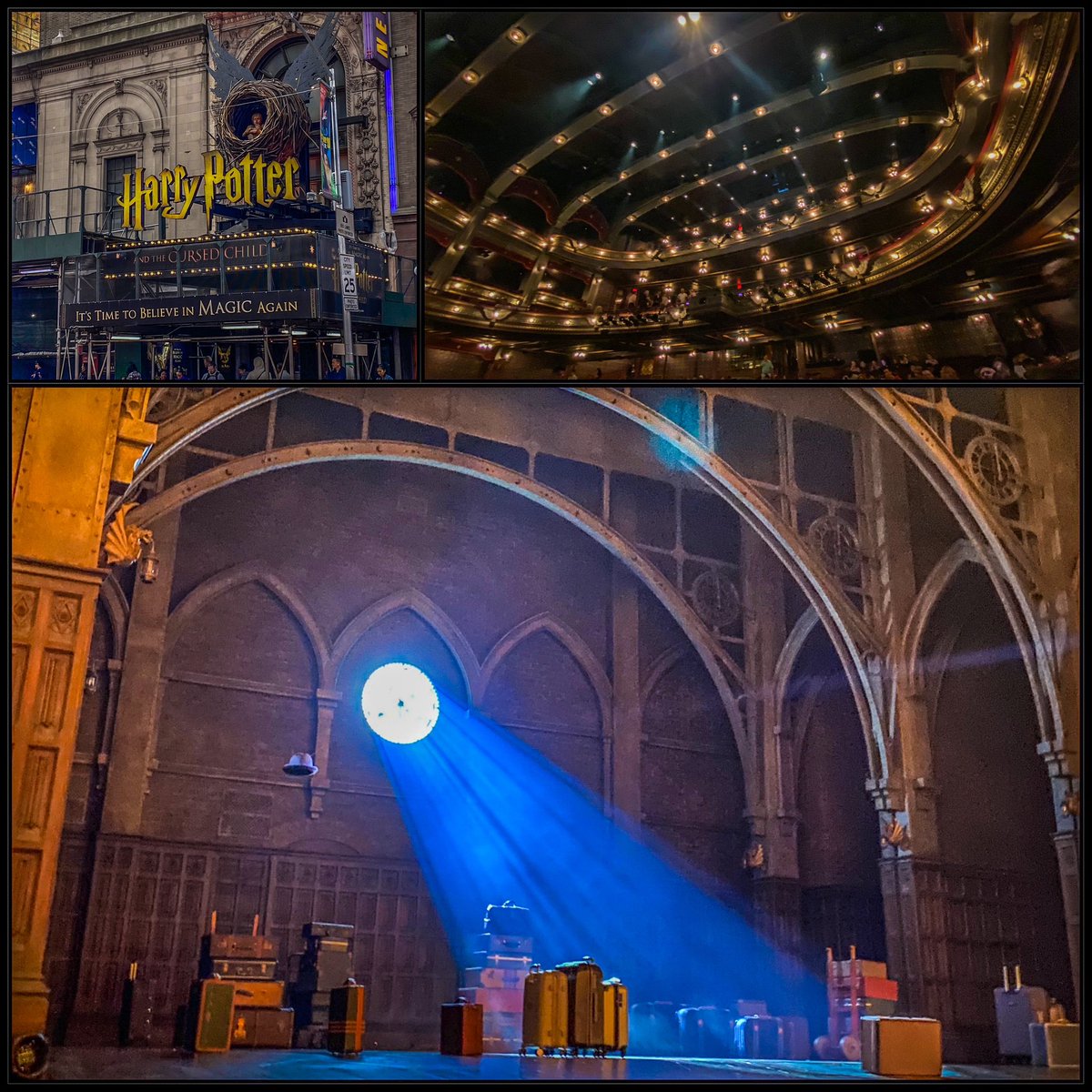 JolandaD1's tweet photo. While everyone in NL is asleep … we are not! 
Here we go!!! #broadway #HarryPotter https://t.co/N3rbEWjt93