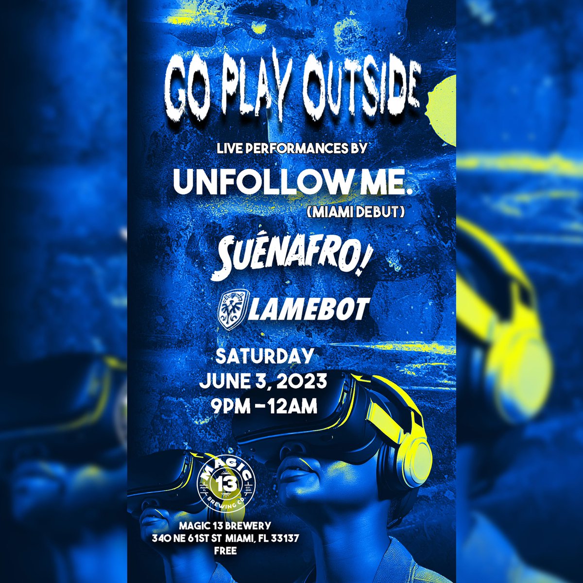LAMEBOTMUSIC's tweet photo. June 3rd at #magic13brewery with some friends! ๐๐บ https://t.co/llxwgXMRR3