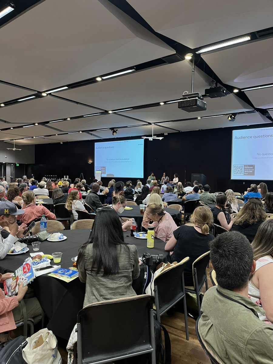 AAPSciences's tweet photo. Standing room only for this @theAGU sponsored plenary “What would it take to really share scientific power?” At #CSci2023. https://t.co/Q7ZqjAwW0R