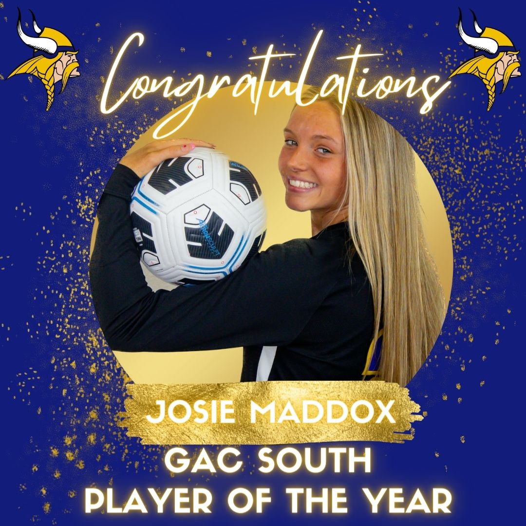 Congratulations to Senior Captain <a href="/Josiemaddox05_/">Josie</a> on being selected as GAC South Player of the Year!! #vikingpride #unmatcHed