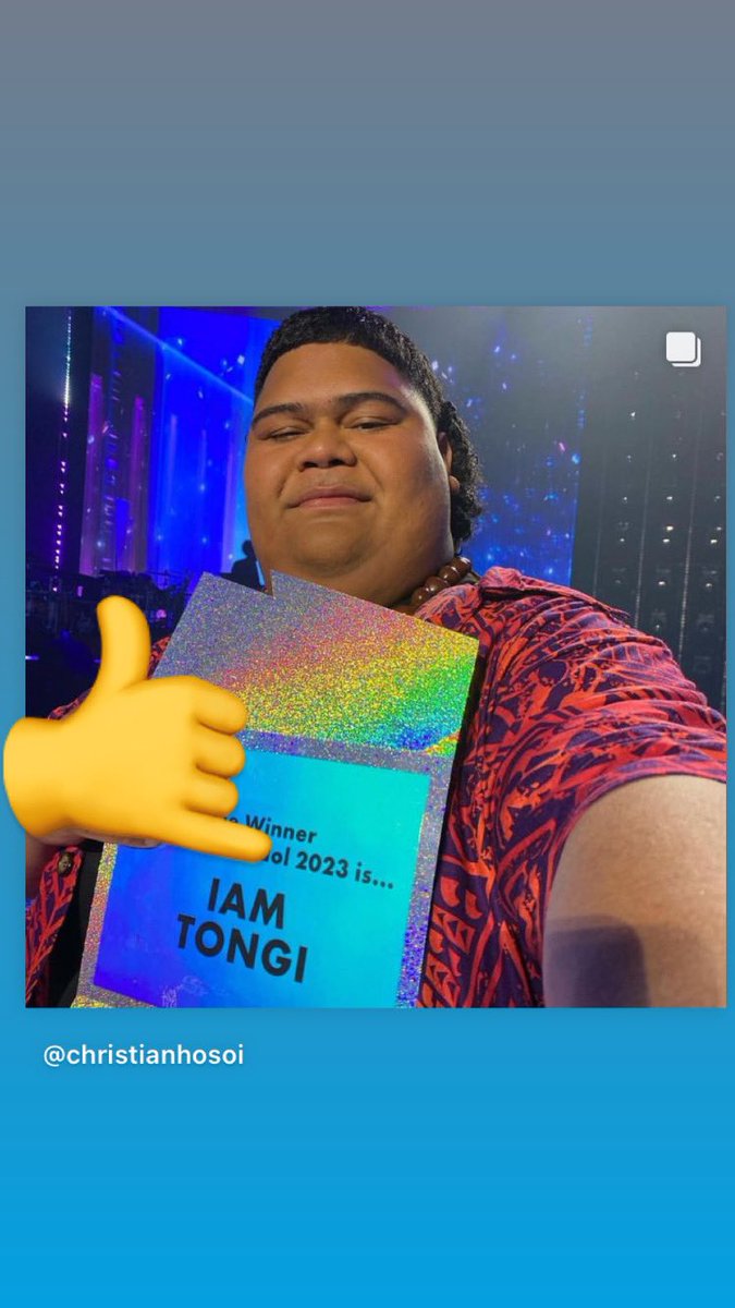 Obviously @christianhosoi backing @iamtongi … I must confess im a huge American Idol fan! #talent 🙌 🛹 🎤 🌺 Congrats Iam!