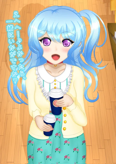#画力変化ビフォーアフター  花音ちゃんかつ大体同じ構図で ←2020/12/4 2023/5/11→
