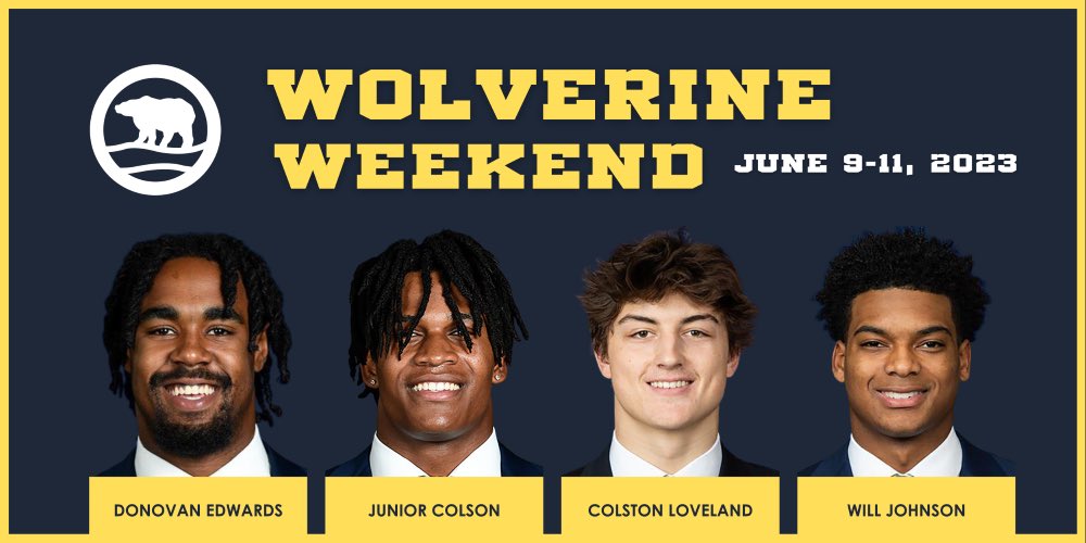Looking forward to meeting fans at Wolverine Weekend at @GTResort June 9-11!
 
Get your tickets:

grandtraverseresort.com/wolverineweeke…