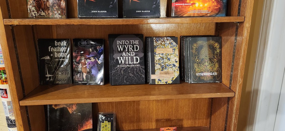 Fable_RA's tweet photo. Hey look! I found @HatchlingDM's game Inspirisles in my favorite indie bookstore (Your Brother’s Bookstore)

It's awesome continuing to see this in new places https://t.co/F1UmWQxxLF