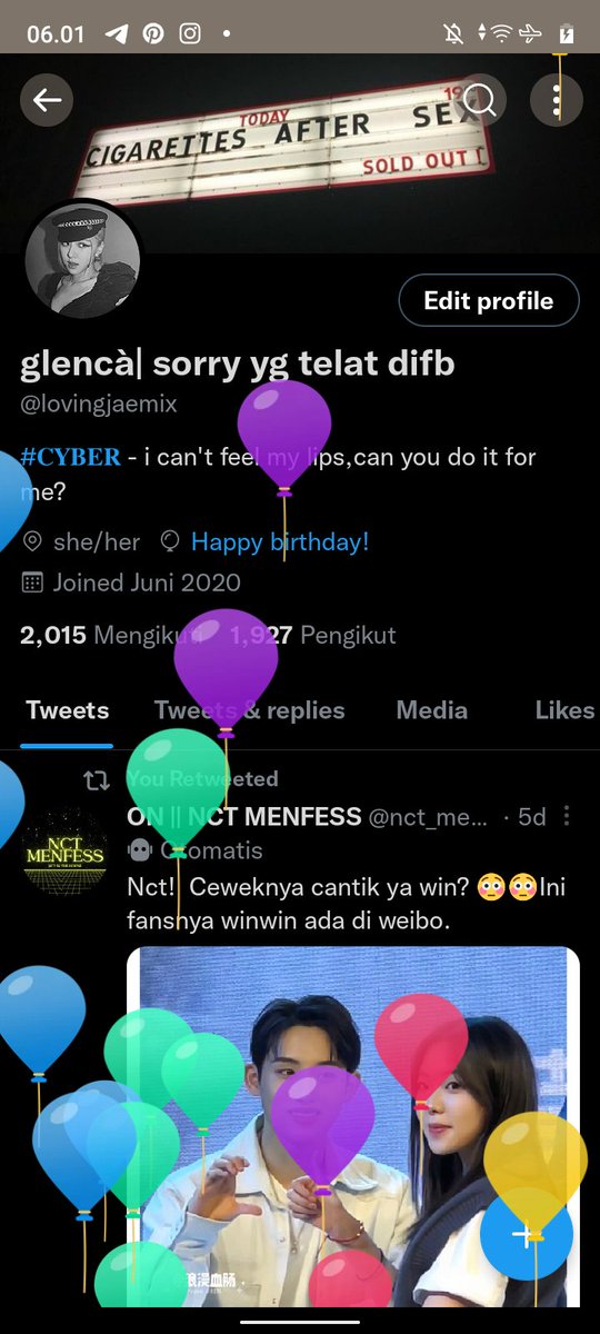 Ada balon lucu😭😭😭