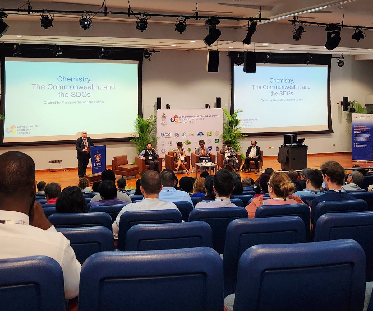 isobellasjs's tweet photo. Day 1 of the #CommonwealthChemistryCongress with some inspiring panels on how chemistry can support the Sustainable Development Goals - particularly partnership and addressing inequality #ccc2023 #ozchem https://t.co/RXlCQGN51k