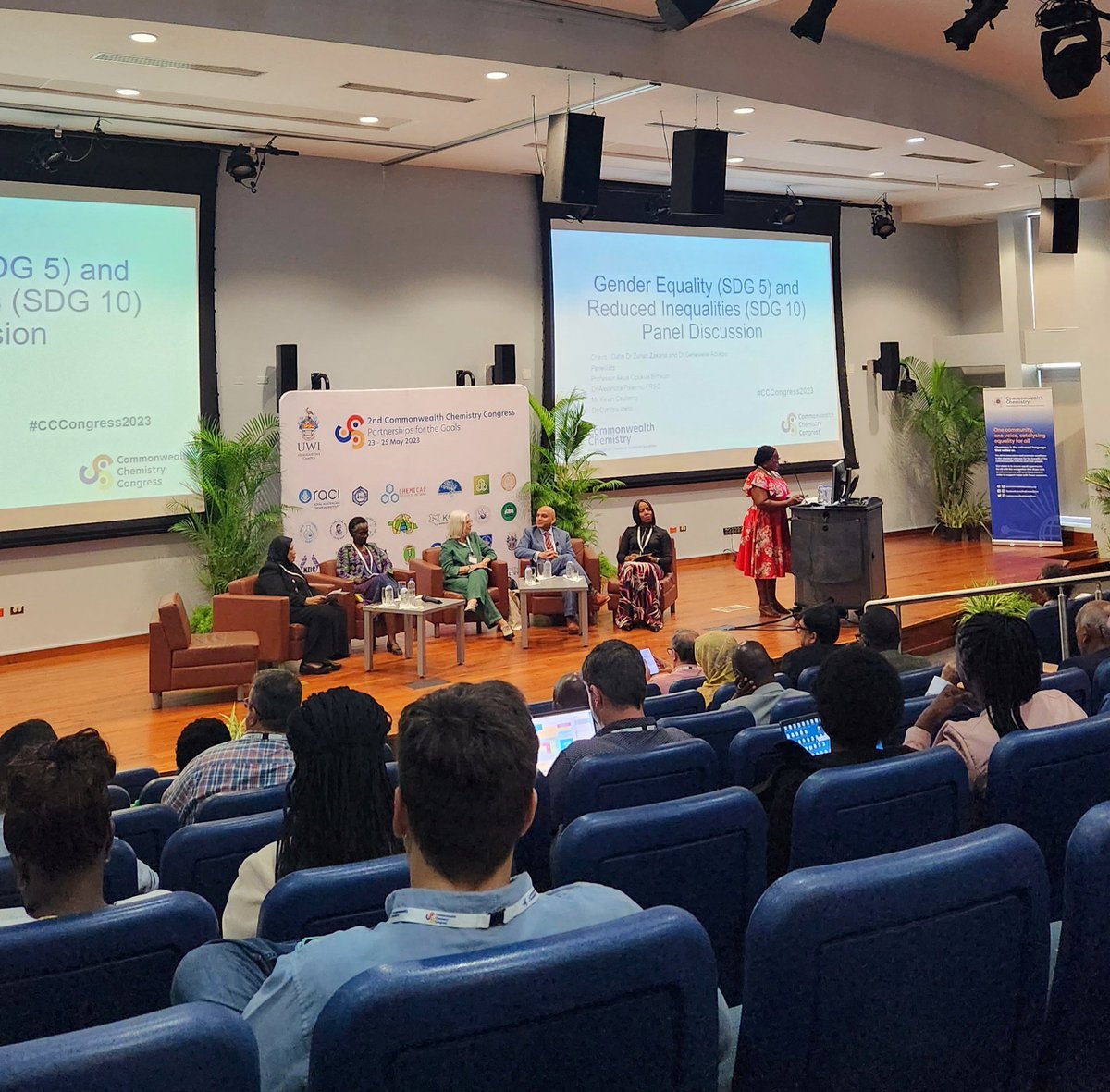 Day 1 of the #CommonwealthChemistryCongress with some inspiring panels on how chemistry can support the Sustainable Development Goals - particularly partnership and addressing inequality #ccc2023 #ozchem