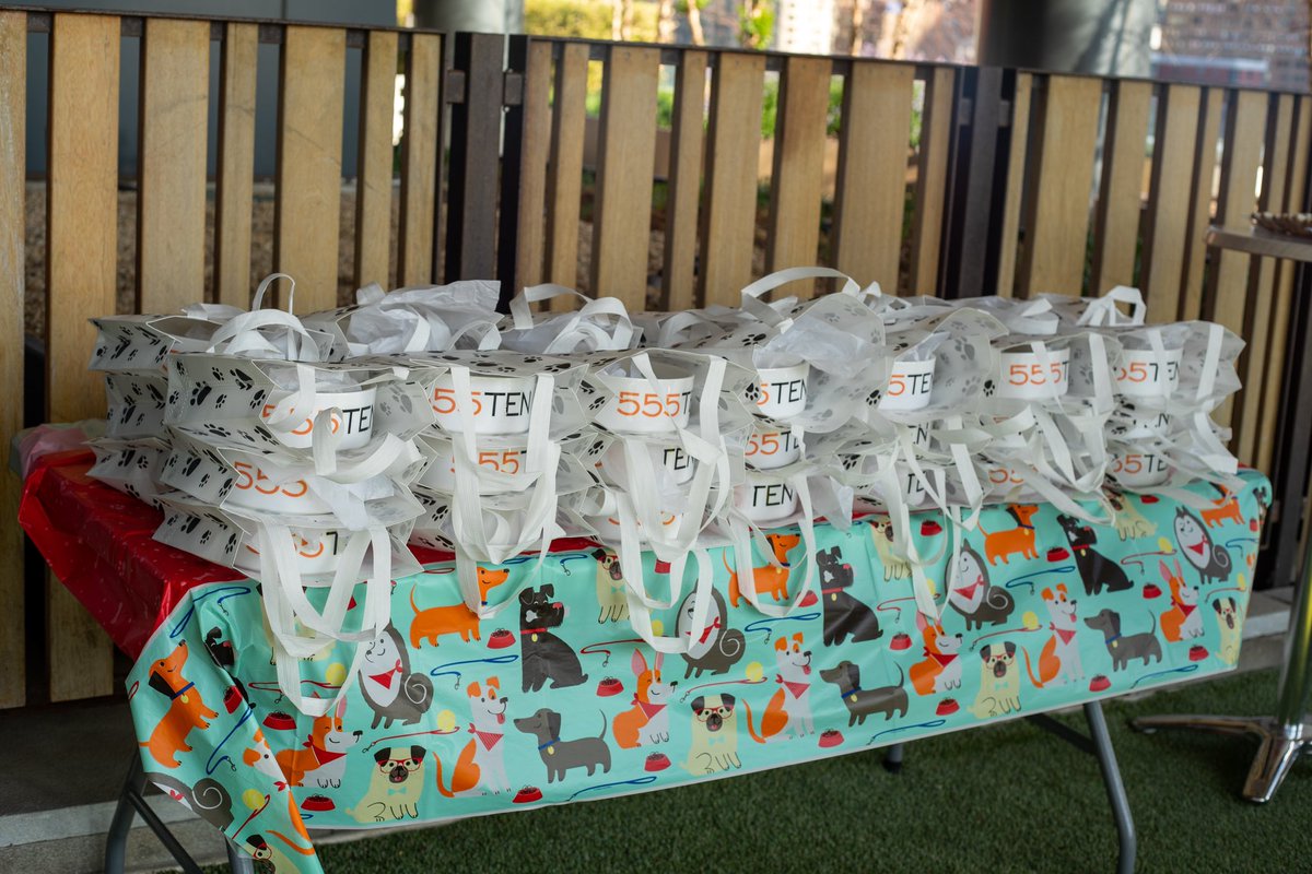 A successful Yappy Hour at #555TEN! 🐶 
The dog run is officially open- Lots of treats, peanut butter bubbles, custom pet accessories, and K9 grass system education! 
 
A great event with plenty of music, laughter, and barks! ♥
 
#Extell #ExtellManagment #NYC #DogsofNYC