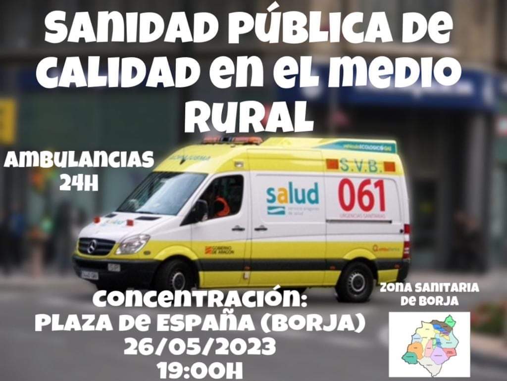 UNEtesAragon's tweet photo. Próxima concentración en #Borja este viernes día 26 a las 19:00 en la Pl. de España.
.
#TESperamos
#AragónEnLucha #TesEnLucha #TesPúblicos #TESvisible #TransporteSanitariodeCalidad #ConvenioDigno #huelga https://t.co/C17sSEqIT0