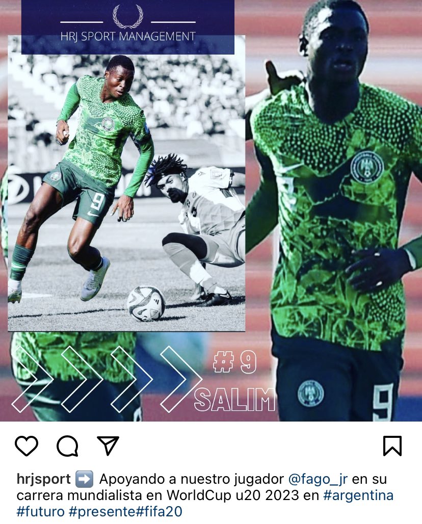 HrjSport's tweet photo. ➡️ Apoyando a nuestro jugador Salim en su carrera durante el mundial u20 que se está disputando en Argentina #WorldCup2023 #u20 #U20WorldCup síguenos en Instagram @HrjSport https://t.co/YOVJ257s6x