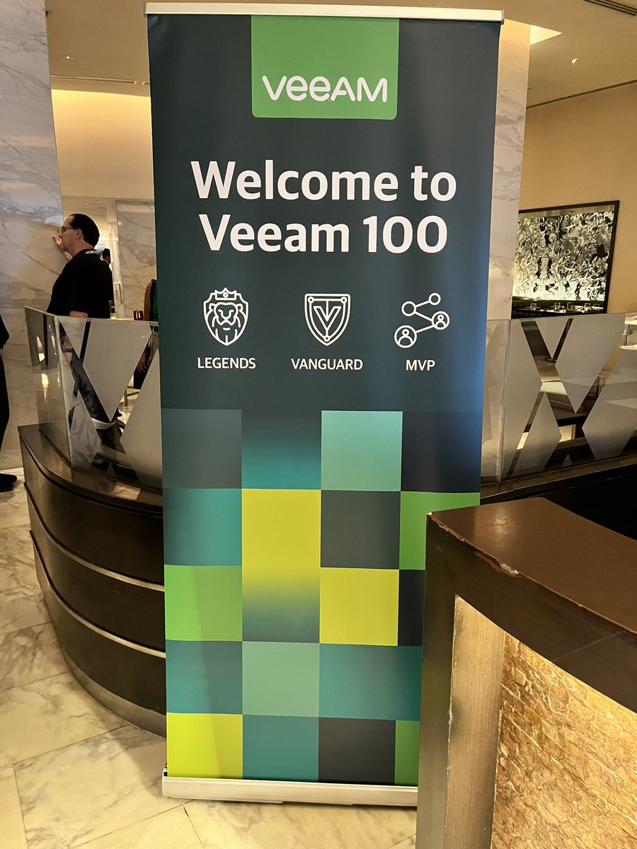 @Veeam & @wasabi_cloud party.
#Veeam100 #VeeamON #VeeamVanguard #VeeamLegends #ObjectStorage