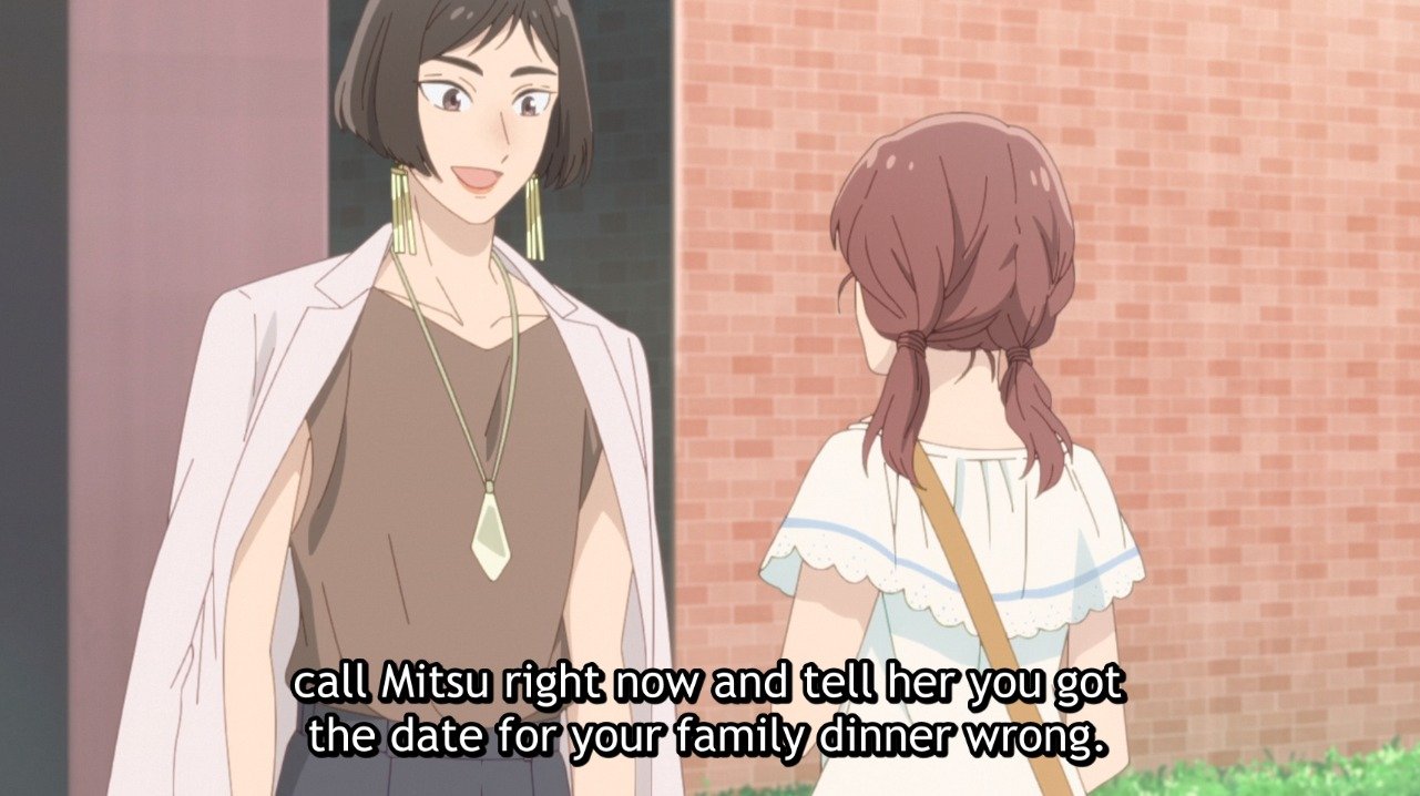 Anime Trending on X: Aunt Nao is exactly who a girl like Mika needs Anime: Skip and Loafer / X