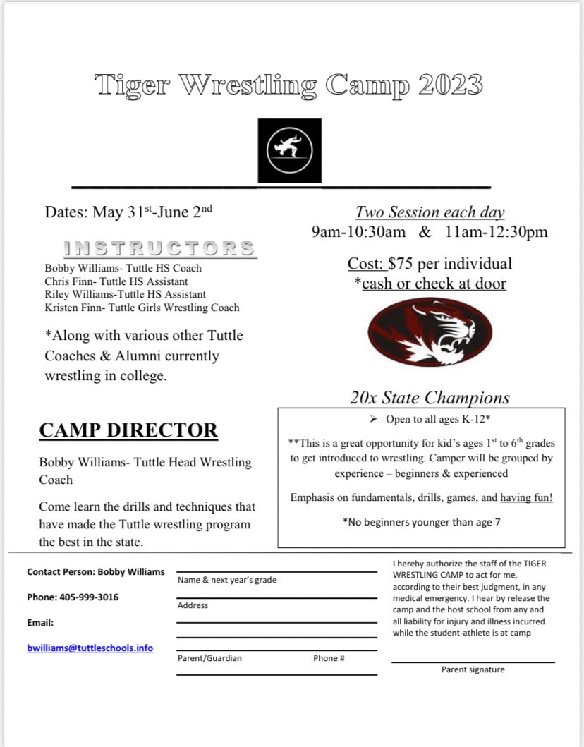 Camp next week!