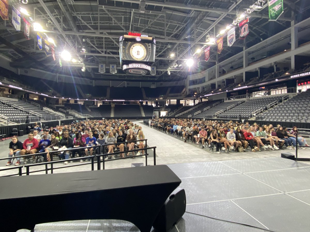 On Wednesday, at 2:00 p.m., at Baxter Arena, we celebrate with the Class of 2023 🖤💛 Can’t Wait! Let’s Go Bulldogs 🖤💛 #WeAreBurke