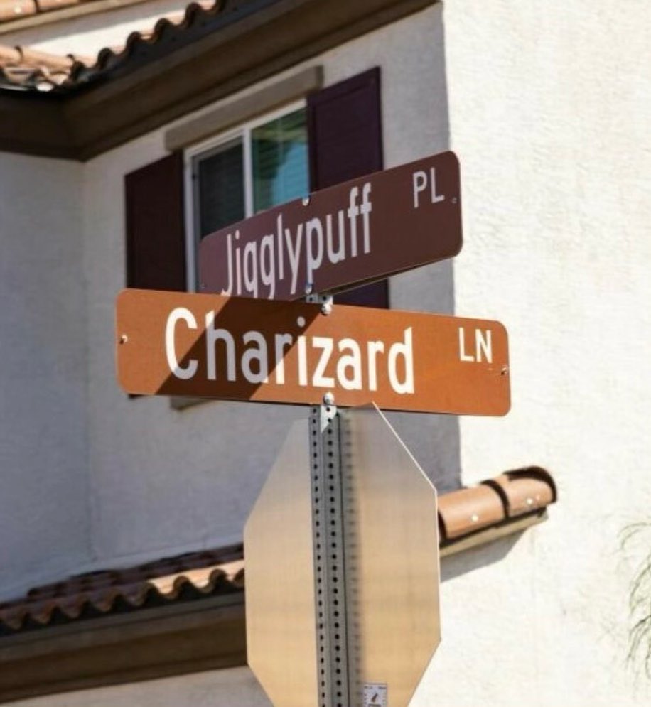 VegasIssues's tweet image. A neighborhood in Henderson named all of their streets after Pokémon.