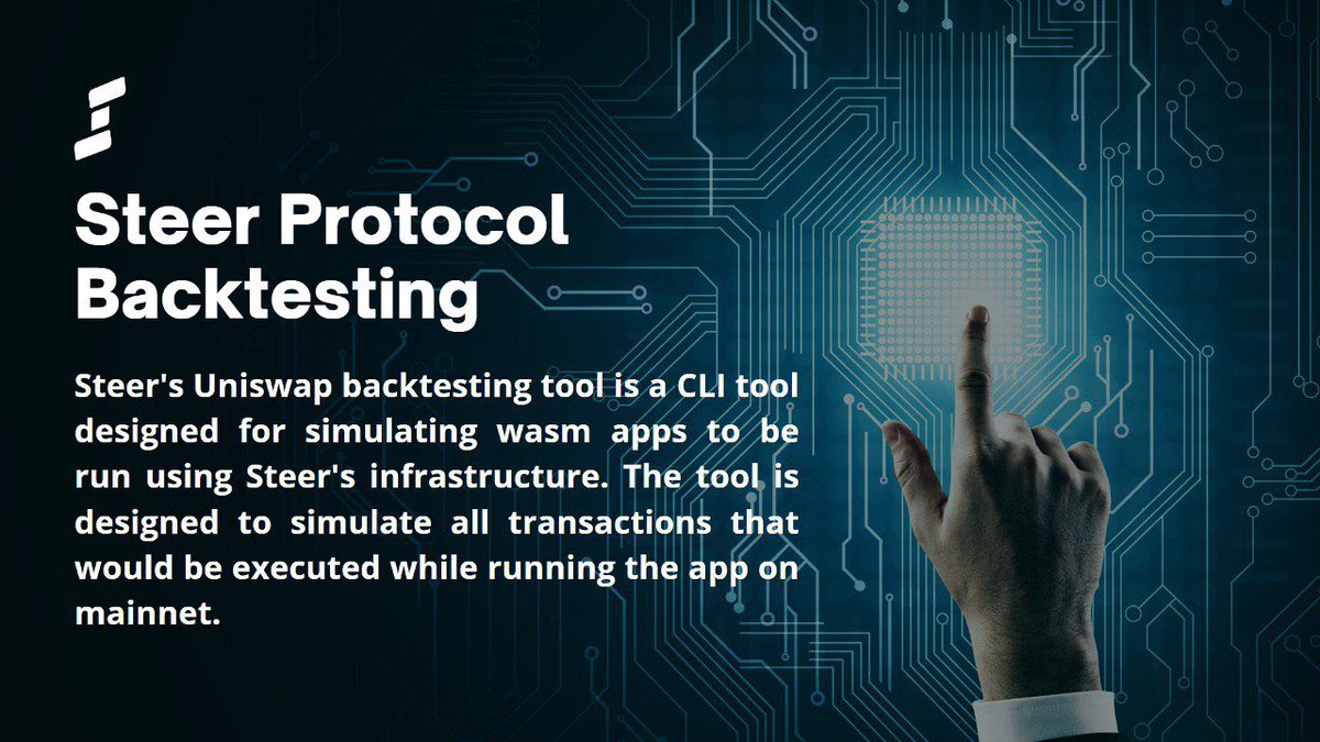 0xprime_'s tweet image. Steer Protocol Backtesting

Steer&apos;s Uniswap backtesting tool simulates wasm apps on Steer&apos;s infrastructure, replicating real-time behavior of UniLiquidityManager on mainnet.

#steerprotocol #steer #DeFi