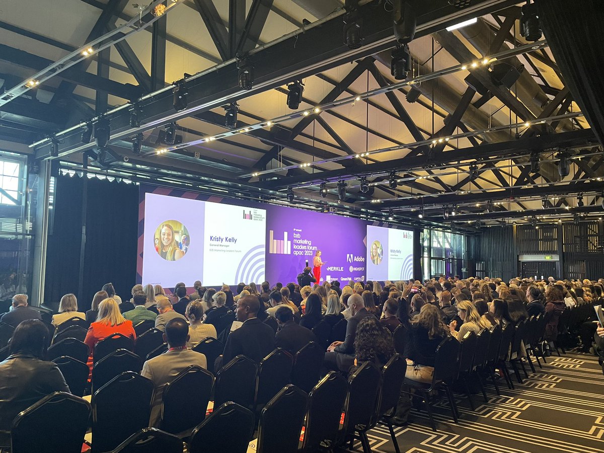 Here we go…B2B Marketing Leaders Forum apac 2023 #b2bmktgapac #sydney #australia